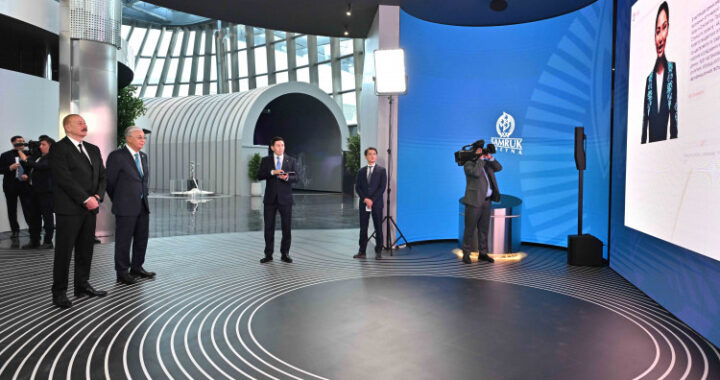 ҚАЗАҚСТАН МЕН ӘЗЕРБАЙЖАН ПРЕЗИДЕНТТЕРІ ALEM.AI ХАЛЫҚАРАЛЫҚ ЖАСАНДЫ ИНТЕЛЛЕКТ ОРТАЛЫҒЫНА БАРДЫ