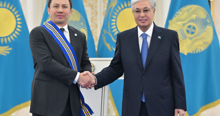 ГЛАВА ГОСУДАРСТВА ПРИНЯЛ ПРЕЗИДЕНТА WORLD BOXING ГЕННАДИЯ ГОЛОВКИНА