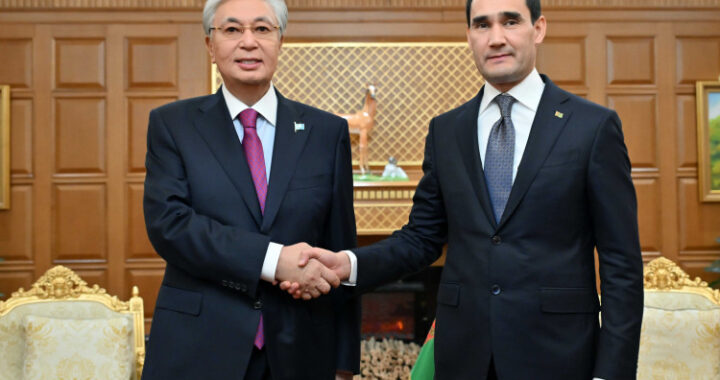 ПРЕЗИДЕНТ КАЗАХСТАНА ПРОВЁЛ ВСТРЕЧУ С ПРЕЗИДЕНТОМ ТУРКМЕНИСТАНА