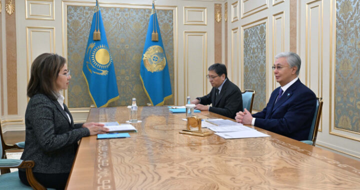 ПРЕЗИДЕНТ К. ТОКАЕВ ПРОВЕЛ ВСТРЕЧУ С ПРЕДСЕДАТЕЛЕМ АГЕНТСТВА ПО РЕГУЛИРОВАНИЮ И РАЗВИТИЮ ФИНАНСОВОГО РЫНКА