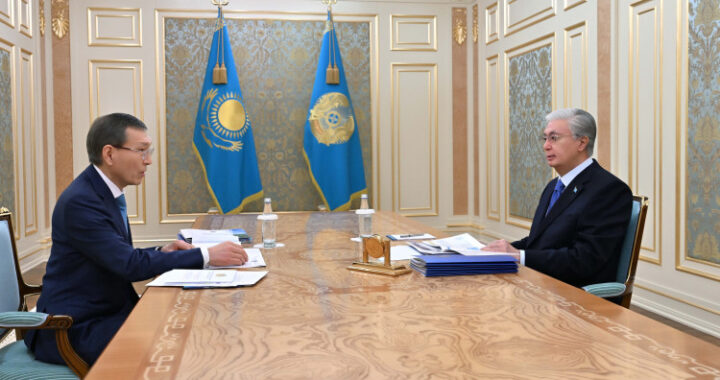 ПРЕЗИДЕНТ ПРИНЯЛ ПРЕДСЕДАТЕЛЯ ЦЕНТРАЛЬНОЙ КОМИССИИ ПО РЕФЕРЕНДУМУ