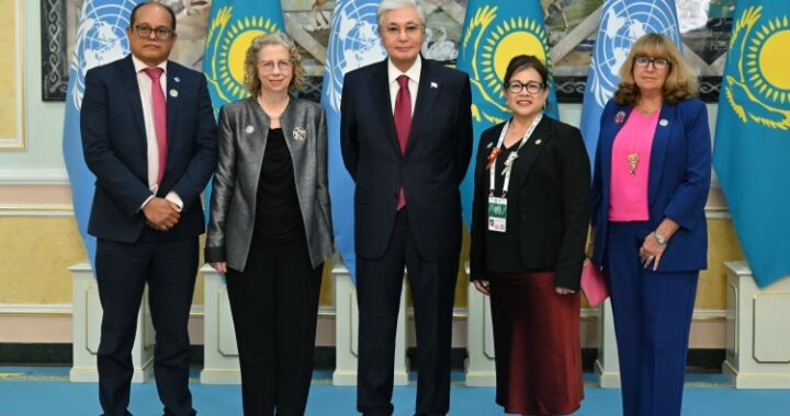 ПРЕЗИДЕНТ ХАЛЫҚАРАЛЫҚ ЭКОЛОГИЯЛЫҚ ҰЙЫМ БАСШЫЛАРЫМЕН КЕЗДЕСТІ