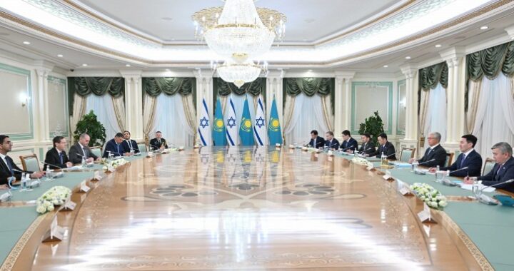 ПРЕЗИДЕНТЫ КАЗАХСТАНА И ИЗРАИЛЯ ПРОВЕЛИ ПЕРЕГОВОРЫ В РАСШИРЕННОМ СОСТАВЕ