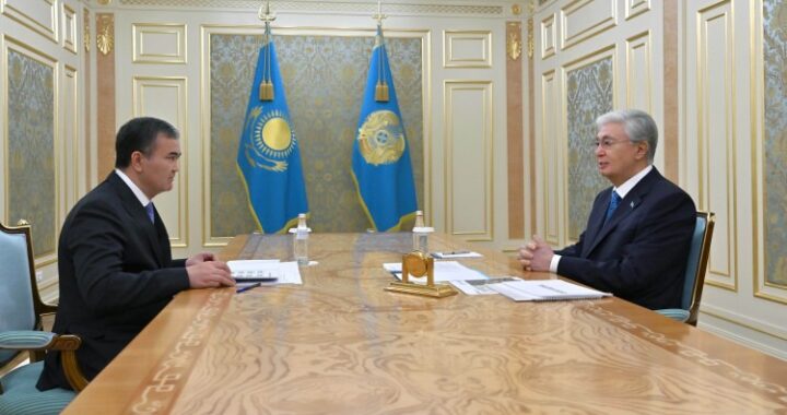 МЕМЛЕКЕТ БАСШЫСЫ АСТАНА ҚАЛАСЫНЫҢ ӘКІМІ ЖЕҢІС ҚАСЫМБЕКТІ ҚАБЫЛДАДЫ